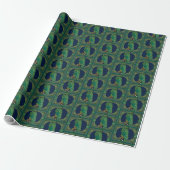 Keltische Groene Oil Cadeaupapier (Uitgerold)