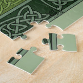Keltische Groene Oil Legpuzzel (Zijkant)