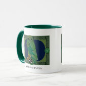 Keltische Groene Oil Mok (Voorkant links)
