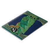 Keltische Groene Oil Notitieboek (Linkerzijde)