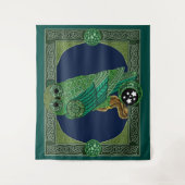 Keltische Groene Oil Wandkleed (Voorkant)