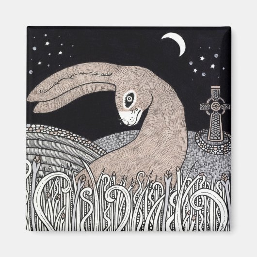 Keltische haas magneet (Voorkant)