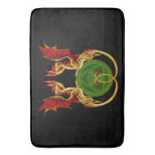 Keltische halve maan en draken badmat (Voorkant Verticaal)