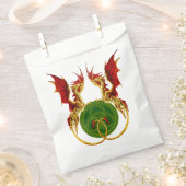 Keltische halve maan en draken bedankzakje (Geknipt)