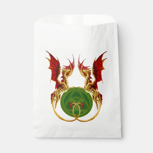 Keltische halve maan en draken bedankzakje (Voorkant)
