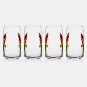 Keltische halve maan en draken blikvorm glas (Links)