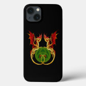 Keltische halve maan en draken Case-Mate iPhone case (Achterkant)