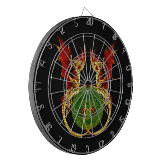 Keltische halve maan en draken dartbord (Voorkant Links)