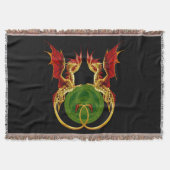 Keltische halve maan en draken deken (Voorkant)