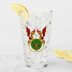 Keltische halve maan en draken glas