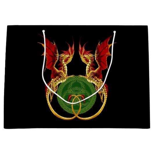 Keltische halve maan en draken groot cadeauzakje (Voorkant)