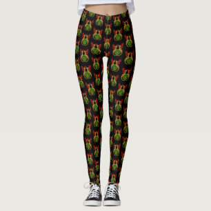 Keltische halve maan en draken leggings