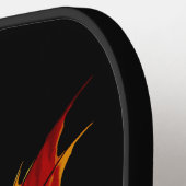 Keltische halve maan en draken pickleball paddle (Links Detail)