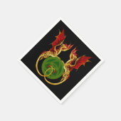 Keltische halve maan en draken servet (Hoek)