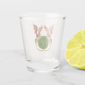 Keltische halve maan en draken shot glas (Achterkant)