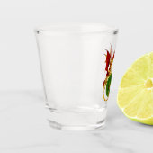 Keltische halve maan en draken shot glas (Links)
