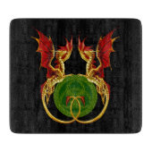 Keltische halve maan en draken snijplank (Voorkant)