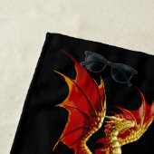 Keltische halve maan en draken strandlaken (In situ)