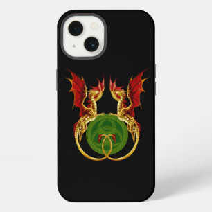 Keltische halvemaan en draken iPhone 13 hoesje