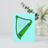 Keltische Harfe celtic harp Briefkaart (Staand voorkant)