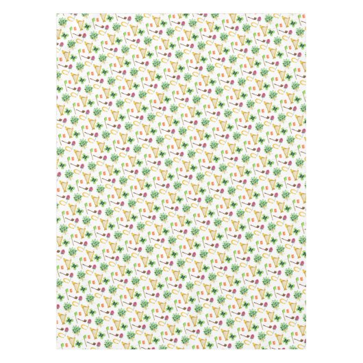 Keltische harp St. Patrick's Day Tafelkleed (Voorkant)
