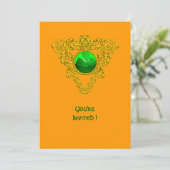 KELTISCHE HART MET KLAVER ST. PATRICK'S DAY FEESTJ KAART (Staand voorkant)