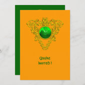 KELTISCHE HART MET KLAVER ST. PATRICK'S DAY FEESTJ KAART (Voorkant / Achterkant)