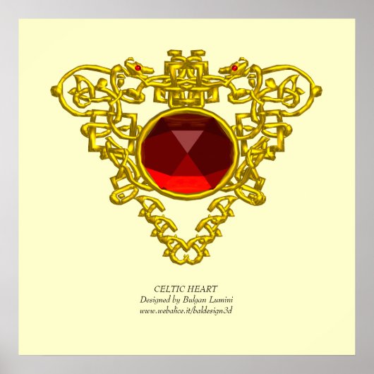 KELTISCHE HART POSTER (Voorkant)