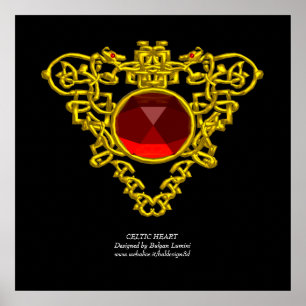 KELTISCHE HART POSTER