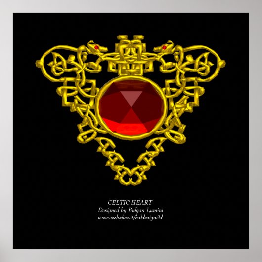KELTISCHE HART POSTER (Voorkant)