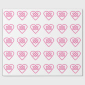 Keltische harten — omslagpapier — witte achtergron cadeaupapier (Vlak)