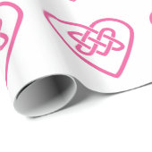 Keltische harten — omslagpapier — witte achtergron cadeaupapier (Rol Hoek)