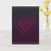 Keltische Hartkaart Kaart (Gele Bloem)