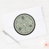 Keltische Heilige Knoop, De Eternity Keltische kno Ronde Sticker (Envelop)