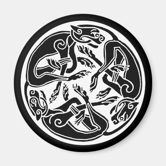 Keltische honden magneet (Voorkant)