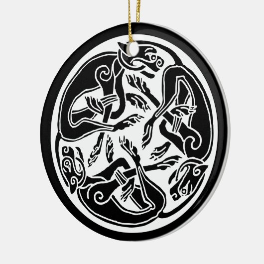 Keltische honden ornament (Links)