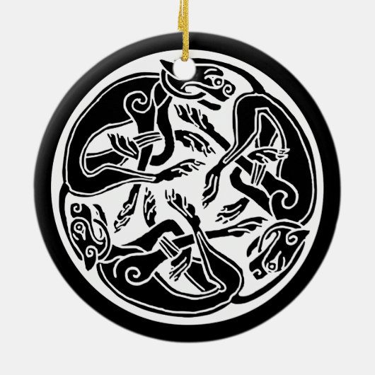 Keltische honden ornament (Achterkant)