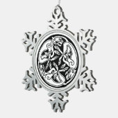 Keltische honden Pewter ornament (Rechts)