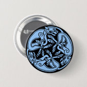 Keltische honden ronde button 5,7 cm (Voorkant /achterkant)