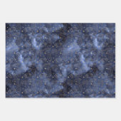 Keltische huiden, donkermarinepapier en goudpapier inpakpapier vel (Voorkant 3)