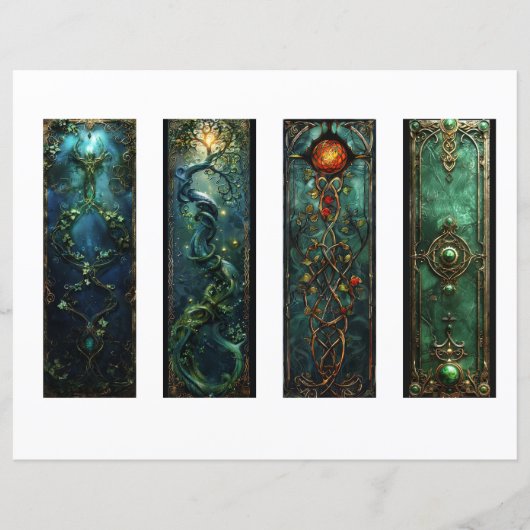 Keltische Ierse Bladwijzer, Fantasy Bladwijzer s1 (Voorkant)