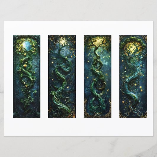 Keltische Ierse Bladwijzer, Fantasy Bladwijzer s2 (Voorkant)