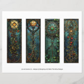 Keltische Ierse Bladwijzer, Fantasy Bladwijzer s8 (Achterkant)