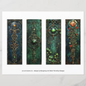 Keltische Ierse Bladwijzer, Fantasy Bladwijzer s9 (Achterkant)