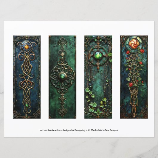 Keltische Ierse Bladwijzer, Fantasy Bladwijzer s9 (Voorkant)