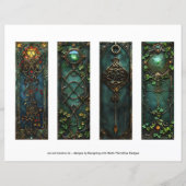 Keltische Ierse knoop Bladwijzer, Fantasy Bladwijz (Achterkant)