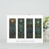 Keltische Ierse knoop Bladwijzer, Fantasy Bladwijz (Staand voorkant)