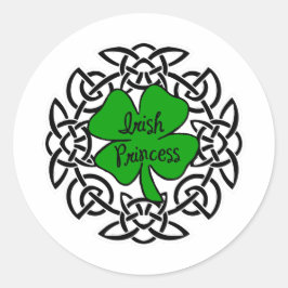 Keltische Ierse prinses Ronde Sticker
