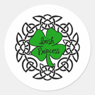 Keltische Ierse prinses Ronde Sticker