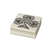 Keltische Ierse Shamrock Art Stempel (Stempel)